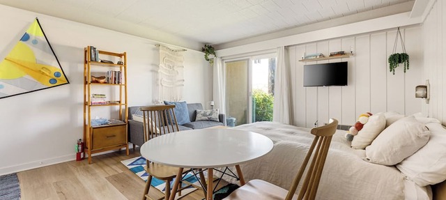 Studio Condo On the Water! Walkout to the Crystal River, steps from Lk Michigan