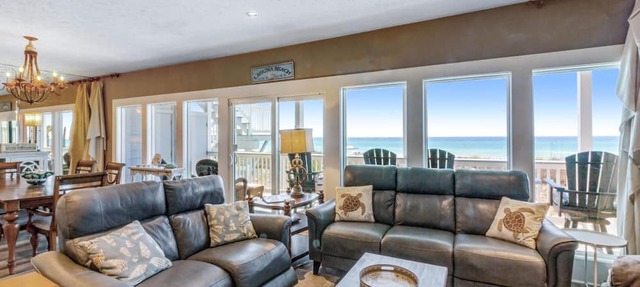Oceanfront, 1st Floor (Lower), Fully-Updated, Luxurious 3-BR, 3-Bath Condominium