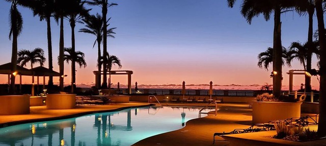 Exclusive Sandpearl Residences condo with Gulf views heated pool spa grills
