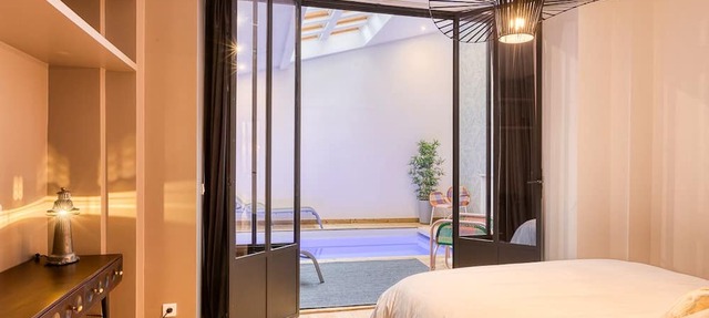 4 Bedroom Designer Loft with AC, Private Pool & Indoor Jungle