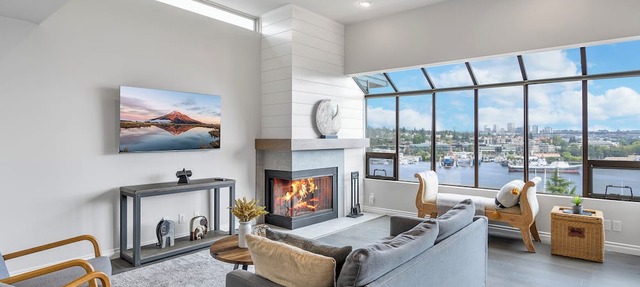 4 Beds Cozy Condo w/Stunning Lake Union, Mountain & Seattle City View