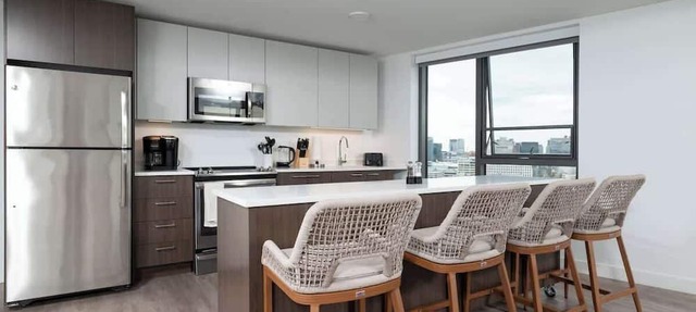 Central Serene 2BR Penthouse Near MIT & Harvard with King bed GYM Parking