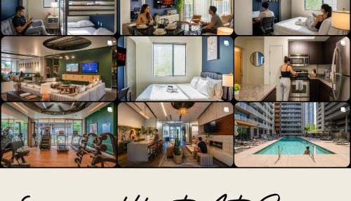 Modern 2BD - CDT - Gym, Pool, Parking - Sleep 8