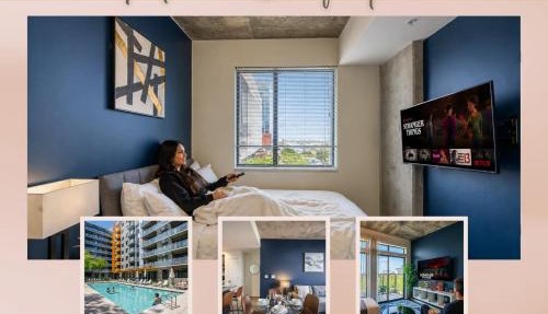 Alluring 2BD - DT - Gym, Pool, Parking - Sleeps 8