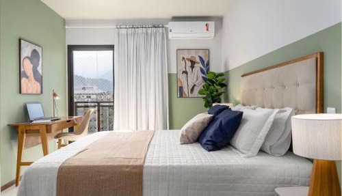 Top LEBLON com Vista Mar e Vista Cristo Redentor a 300m PRAIA e 150m Metro - Estacionamento e Portaria 24h - Anuncio com Opção de 1 Quarto e 2 Quartos