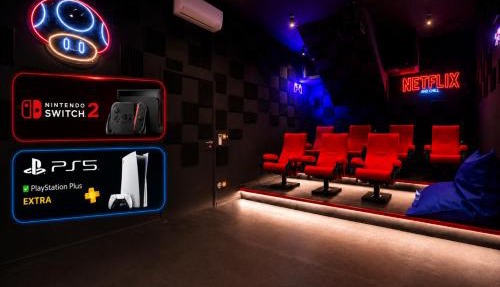 Pop & Fun à Provins avec Climatisation, toboggan et cinema room
