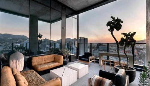Rooftop Pool Modern 2BR, 2BA - Panoramic Hollywood views