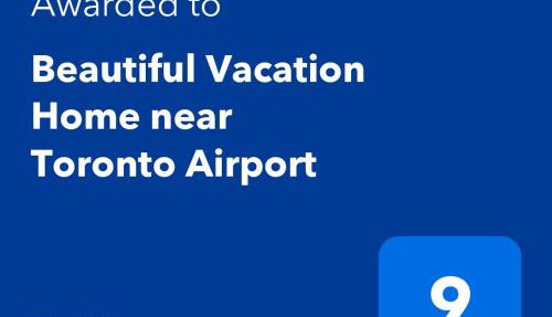 Beautiful Vacation Home near Toronto Airport